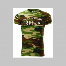Ultras  - You il never walk alone   maskáčové tričko 100%bavlna